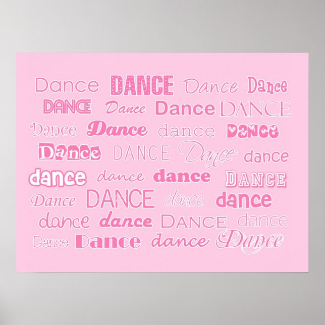 Poster de danse rose (Devant)