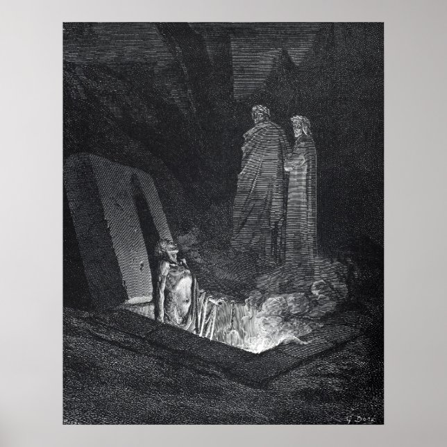 Poster de Dante's Inferno par Gustave Dore (Devant)