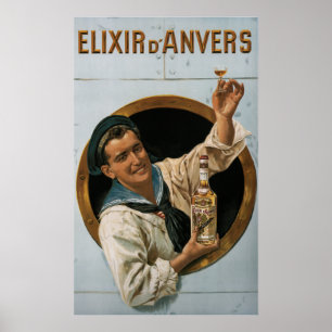 Poster ~ de D'Anvers d'élixir par Gerard Portielje