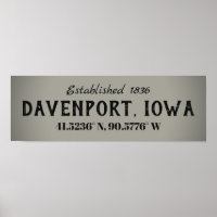 Poster de Davenport, Iowa