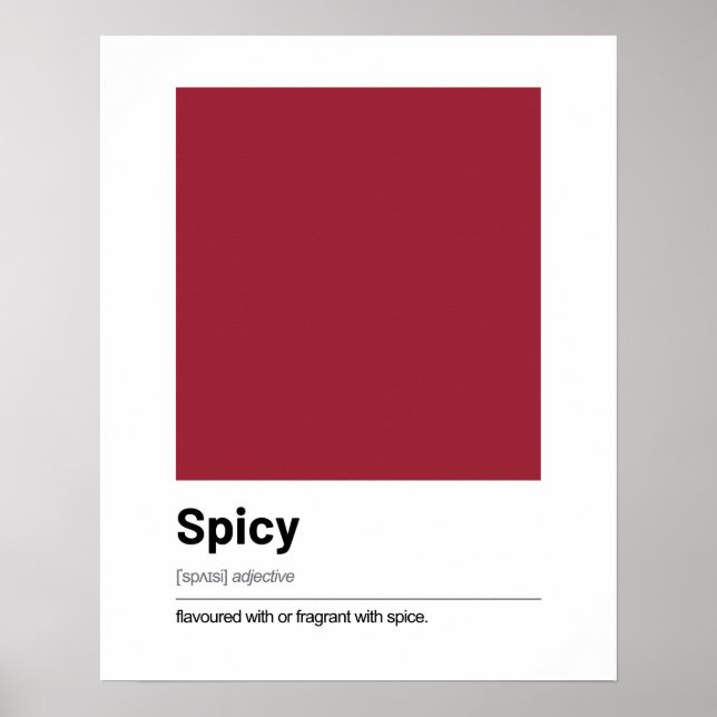 Poster de définition d'amour - Art moderne rouge (Devant)