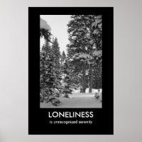 Poster de démotivation de la solitude