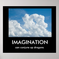 Poster de démotivation de l'imagination