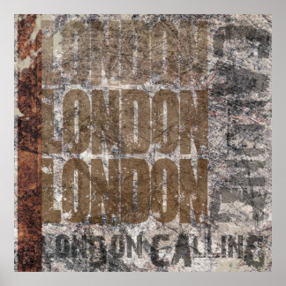 Poster de design d'Art Graphic Grunge de Londres