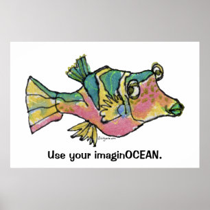 Poster de dessin 001 ImaginOCEAN Poster Grand