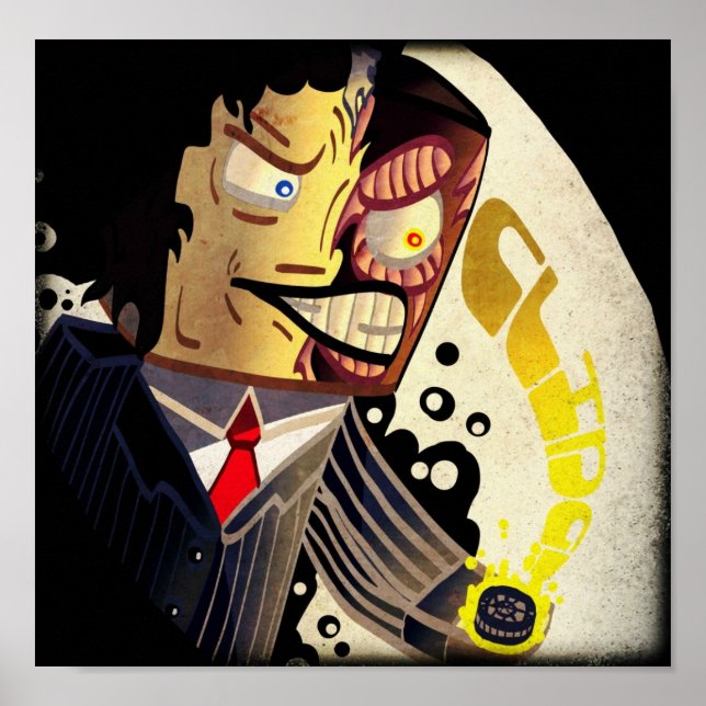 Poster de dessin à deux visages de Lucargia (Devant)