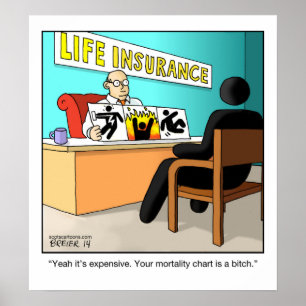 Poster de dessin amusant - Actuaire