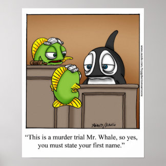 Poster de dessin drôle "Foggy Bottom"