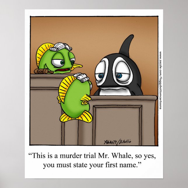 Poster de dessin drôle "Foggy Bottom" (Devant)