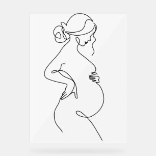 Poster de dessin minimaliste Abstrait