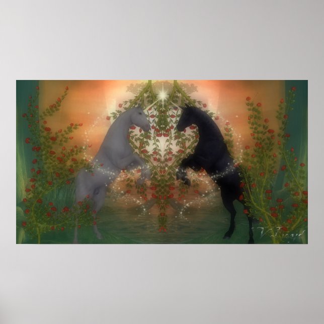 Poster de deux coeurs (Devant)