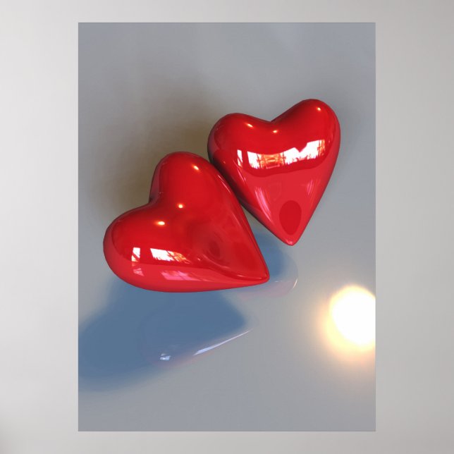 Poster de deux coeurs (Devant)