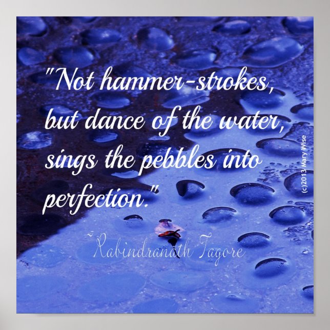 Poster de devis inspirant de persévérance (Devant)