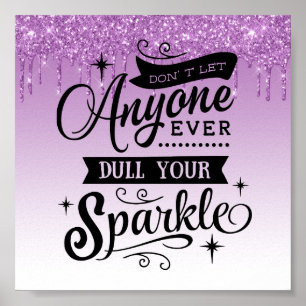 Poster de devis inspirationnel de Parties scintill