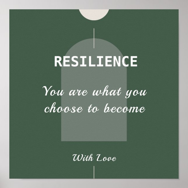 Poster de devis motivant (Devant)