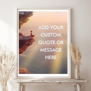 Poster de devis motivationnel personnalisé - Ocean