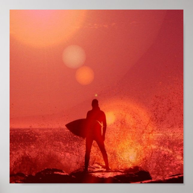 Poster de Dieu surf (Devant)