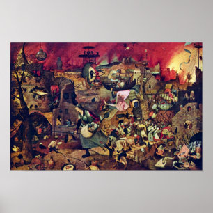 Poster De Dulle Griet (le Grete terrible) par Bruegel D.