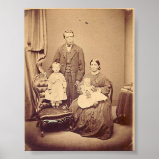Poster de famille du 19e siècle