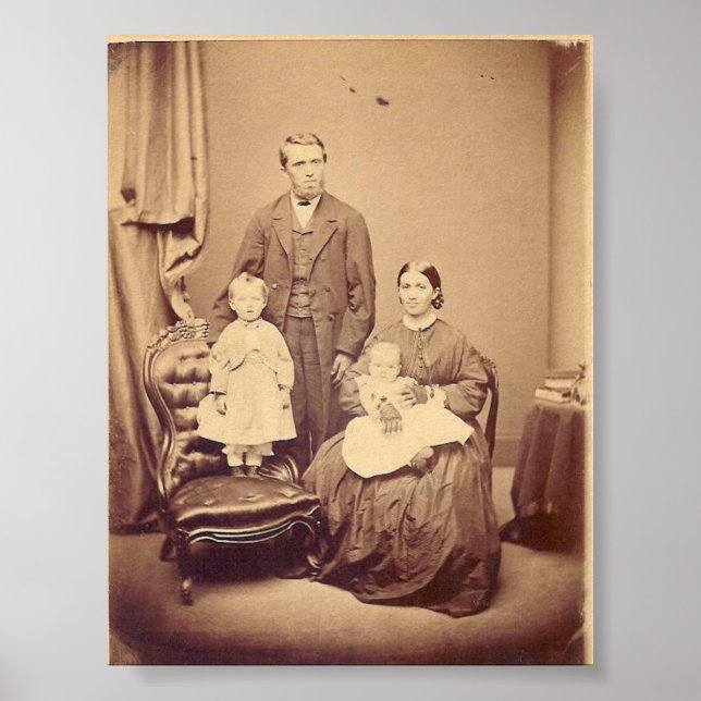 Poster de famille du 19e siècle (Devant)