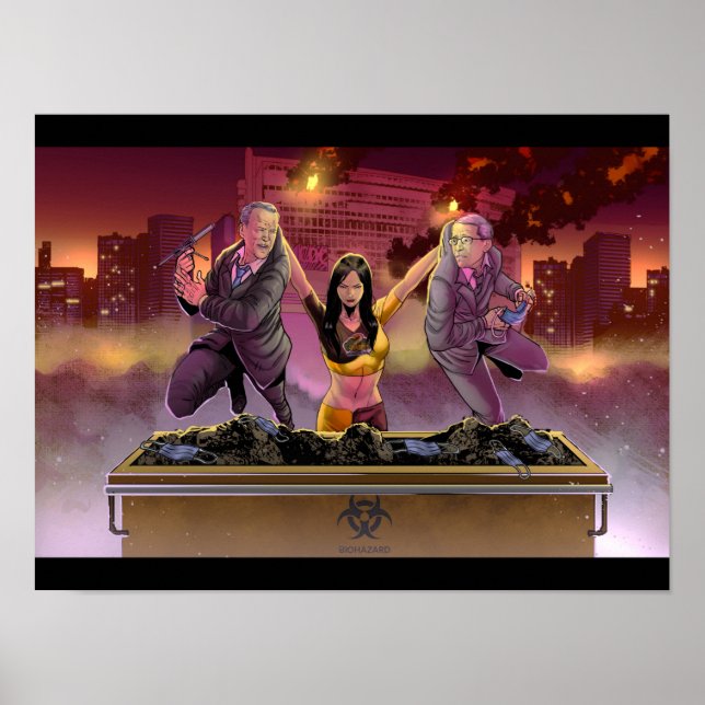 Poster de Fauci et Biden Bin (Devant)