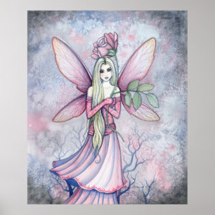 Poster de Fée Rose d'hiver Imprimer par Molly Harr