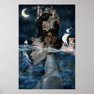 Poster de femme insulaire