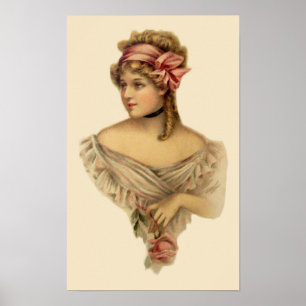Poster de femme victorienne