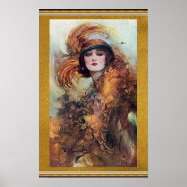 Poster de femme victorienne (Devant)