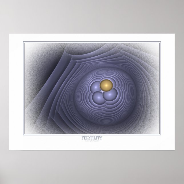 Poster De Fertilité Sur Blanc (Devant)