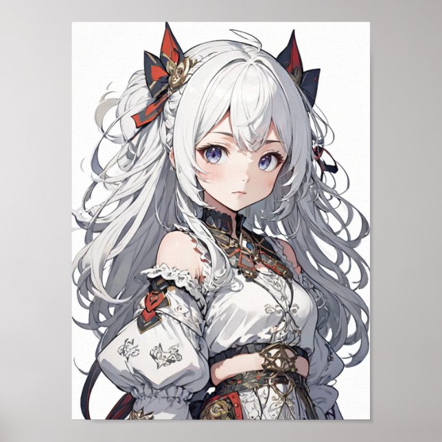 Poster de fille Anime (Devant)