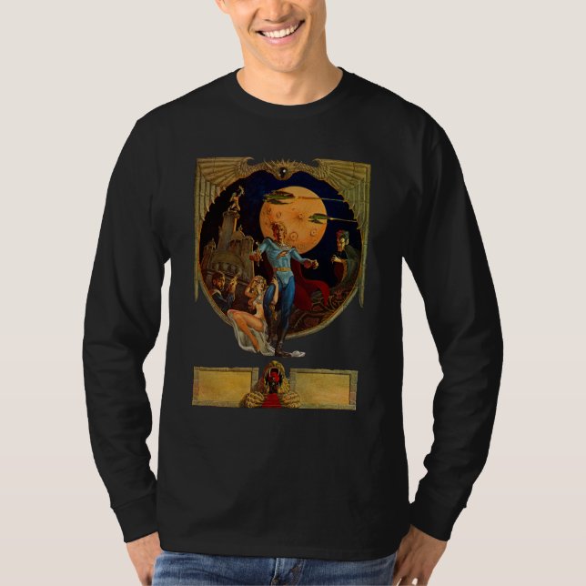 Poster de film de héros Sci-Fi T-shirt (Devant)