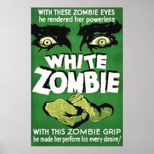 poster de film Vintage White Zombie 1932