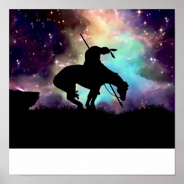 Poster de fin de piste avec aurores boréales (Devant)