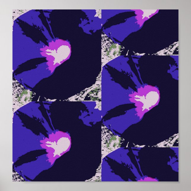 Poster de fleurs du matin (Devant)