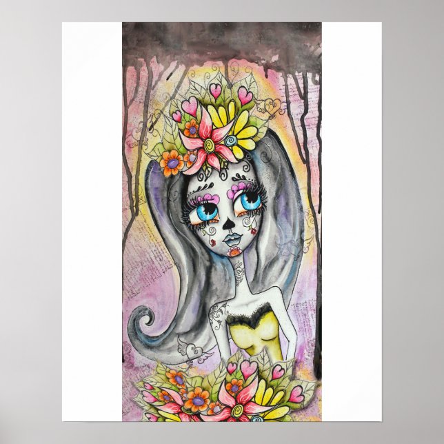 Poster de Flor, Dia de los Muertos (Devant)