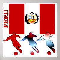 Poster de football Pérou