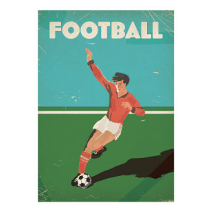 Poster de football vintage