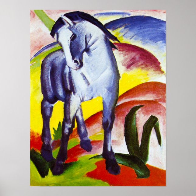 Poster de Franz Marc Blue Horse (Devant)