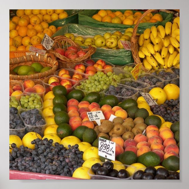 Poster de fruits mélangés (Devant)