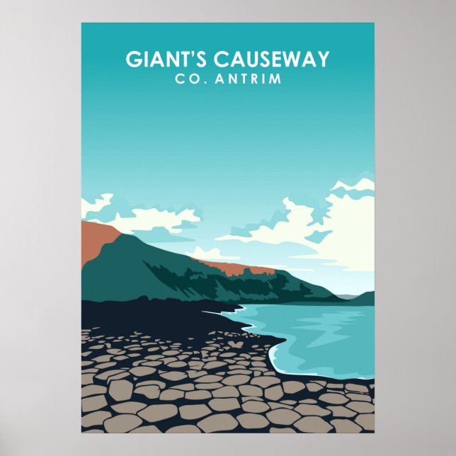 Poster de Giant's Causeway Irlande (Devant)