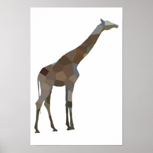 Poster de girafe en écaille
