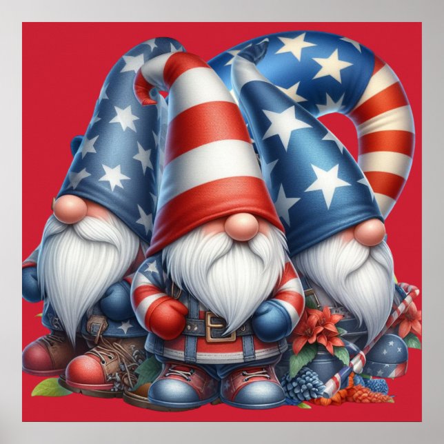 Poster de Gnome Patriotique (Devant)