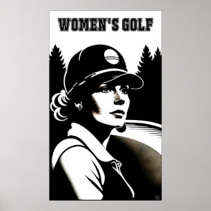 Poster de golf féminin