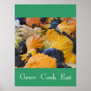 Poster De Gourds Cuisinier De Gourds