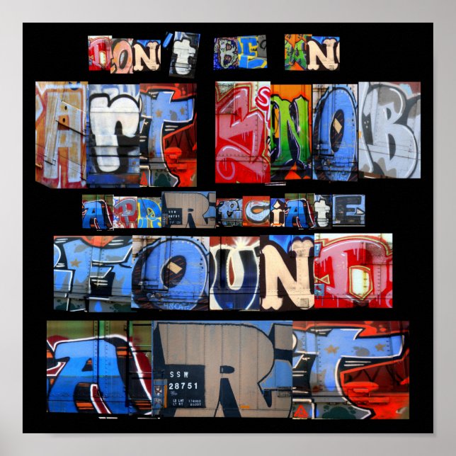 Poster de graffitis d'art (Devant)
