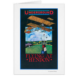 Poster de Grahame-White et de Plane au-dessus de l