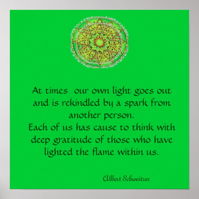 Poster de Gratitude Mandala (Devant)