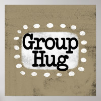 Poster de groupe Hug Poster Wall Art