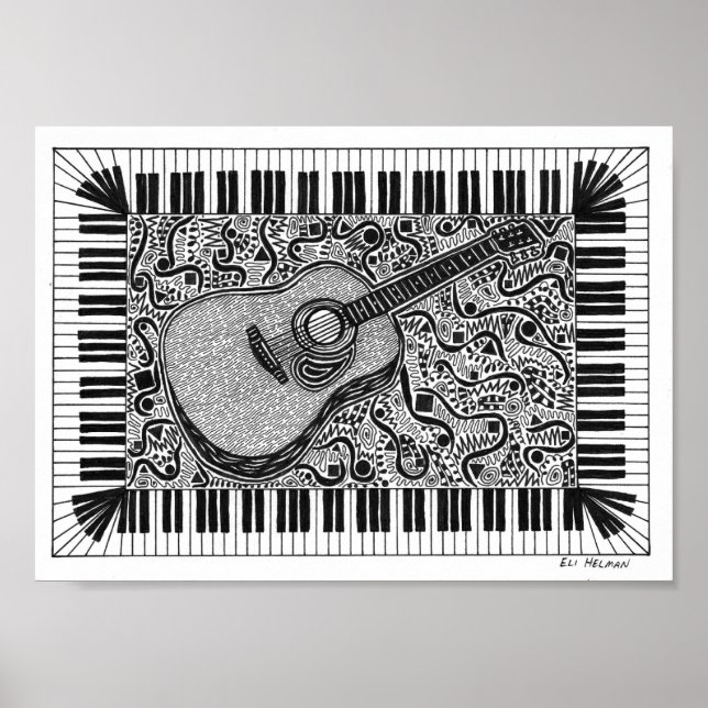 Poster de guitare (Devant)